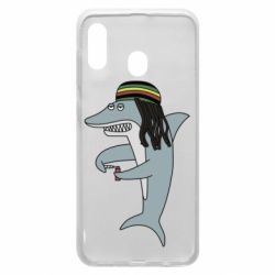 Чехол для Samsung A30 Shark Rastaman - PrintSalon