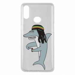 Чехол для Samsung A10s Shark Rastaman - PrintSalon