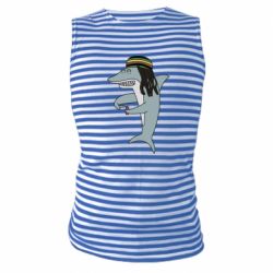 Майка-тельняшка Shark Rastaman - PrintSalon