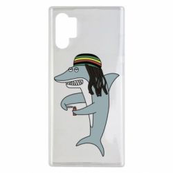 Чехол для Samsung Note 10 Plus Shark Rastaman - PrintSalon