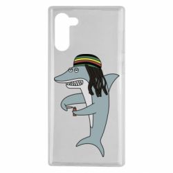 Чехол для Samsung Note 10 Shark Rastaman - PrintSalon