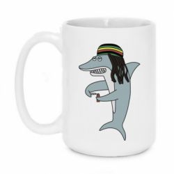 Чашка 420ml Shark Rastaman