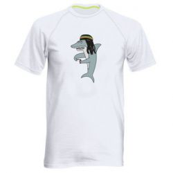 Мужская футболка для спорта Shark Rastaman - PrintSalon