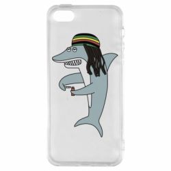 Чехол для iPhone5/5S/SE Shark Rastaman - PrintSalon