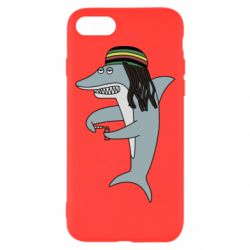 Чехол для iPhone 8 Shark Rastaman - PrintSalon