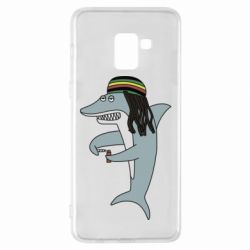 Чехол для Samsung A8+ 2018 Shark Rastaman - PrintSalon