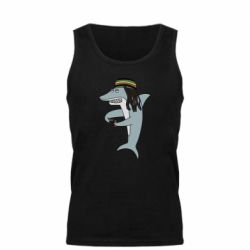 Мужская майка Shark Rastaman - PrintSalon