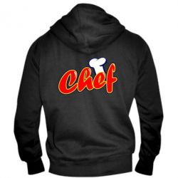 Мужское худи на молнии Шеф-повар - PrintSalon