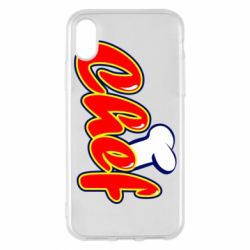Чехол для iPhone X/Xs Шеф-повар - PrintSalon