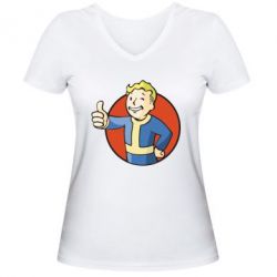 Женская футболка с V-образным вырезом Shelter - PrintSalon