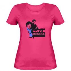 Женская футболка Sherlock (Шерлок Холмс) - PrintSalon