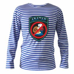 Тельняшка с длинным рукавом Шеврон Анти Аватар - PrintSalon