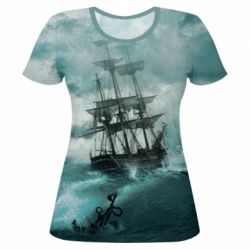 Жіноча 3D футболка Ship - PrintSalon