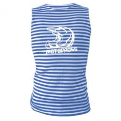 Майка-тельняшка Шлем Мотокросс