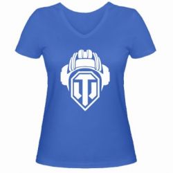 Жіноча футболка з V-подібним вирізом Шолом WOT - PrintSalon