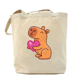Шоппер Капибара сердечко - PrintSalon