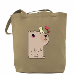 Шоппер Капибара с цыпленком - PrintSalon