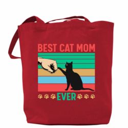 Шоппер Best cat mom ever - PrintSalon