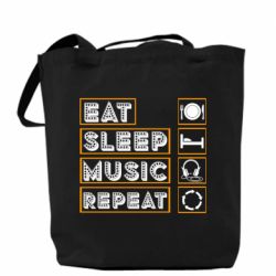 Шоппер Eat sleep dj repeat. - PrintSalon