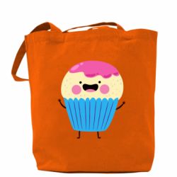 Шоппер Funny cupcake with smile - PrintSalon