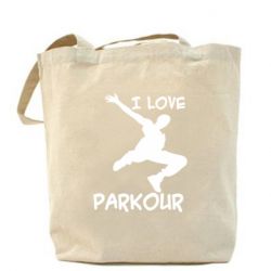 Шоппер I love parkour - PrintSalon
