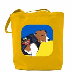 Шоппер Патрон на фоне флага - PrintSalon