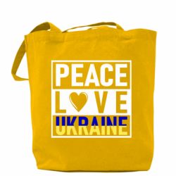 Шоппер PEACE LOVE UKRAINE - PrintSalon