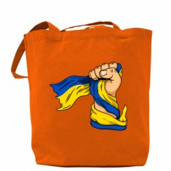 Шоппер Рука с украинским флагом - PrintSalon