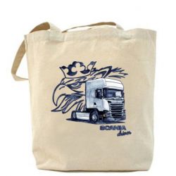 Шоппер Scania watercolor art