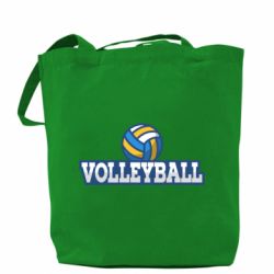 Шоппер Volleyball text and ball - PrintSalon