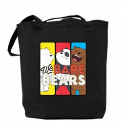 Шоппер We bare bears collage - PrintSalon