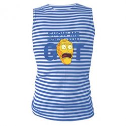 Майка-тельняшка Show me what you got - PrintSalon