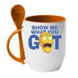 Чашка с ложкой Show me what you got - PrintSalon