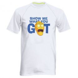 Мужская футболка для спорта Show me what you got - PrintSalon