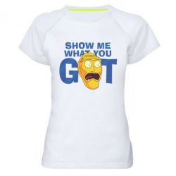 Женская футболка для спорта Show me what you got - PrintSalon