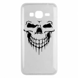 Чехол для Samsung J3 2016 Silhouette of a skull - PrintSalon
