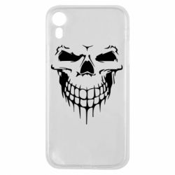 Чехол для iPhone XR Silhouette of a skull - PrintSalon