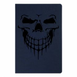 Блокнот с принто Silhouette of a skull - PrintSalon