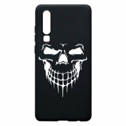 Чехол для Huawei P30 Silhouette of a skull - PrintSalon