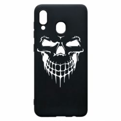 Чехол для Samsung A30 Silhouette of a skull - PrintSalon