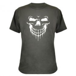 Камуфляжная футболка Silhouette of a skull - PrintSalon