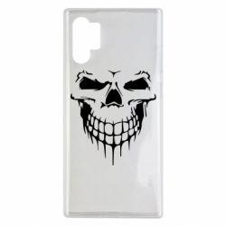 Чехол для Samsung Note 10 Plus Silhouette of a skull - PrintSalon