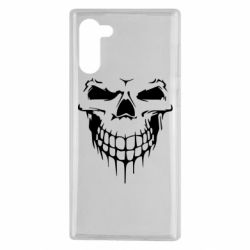 Чехол для Samsung Note 10 Silhouette of a skull - PrintSalon
