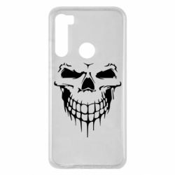 Чехол для Xiaomi Redmi Note 8 Silhouette of a skull - PrintSalon