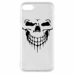 Чехол для iPhone SE 2020 Silhouette of a skull - PrintSalon