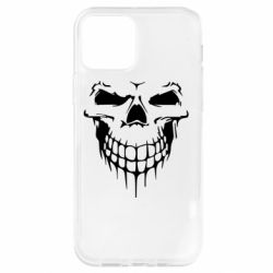 Чехол для iPhone 12 Silhouette of a skull - PrintSalon