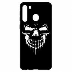 Чехол для Samsung A21 Silhouette of a skull - PrintSalon