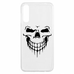 Чехол для Samsung A50 Silhouette of a skull - PrintSalon