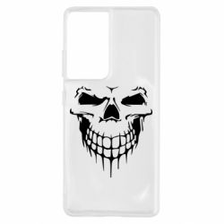 Чехол для Samsung S21 Ultra Silhouette of a skull - PrintSalon