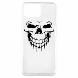 Чехол для Oppo A73 Silhouette of a skull - PrintSalon